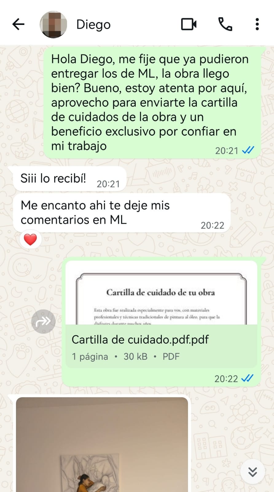 Embalaje Diego entrega